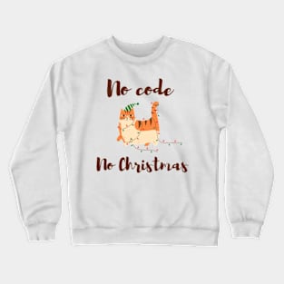 meowy catmas cat christmas tree xmas girls boys funny santa Crewneck Sweatshirt